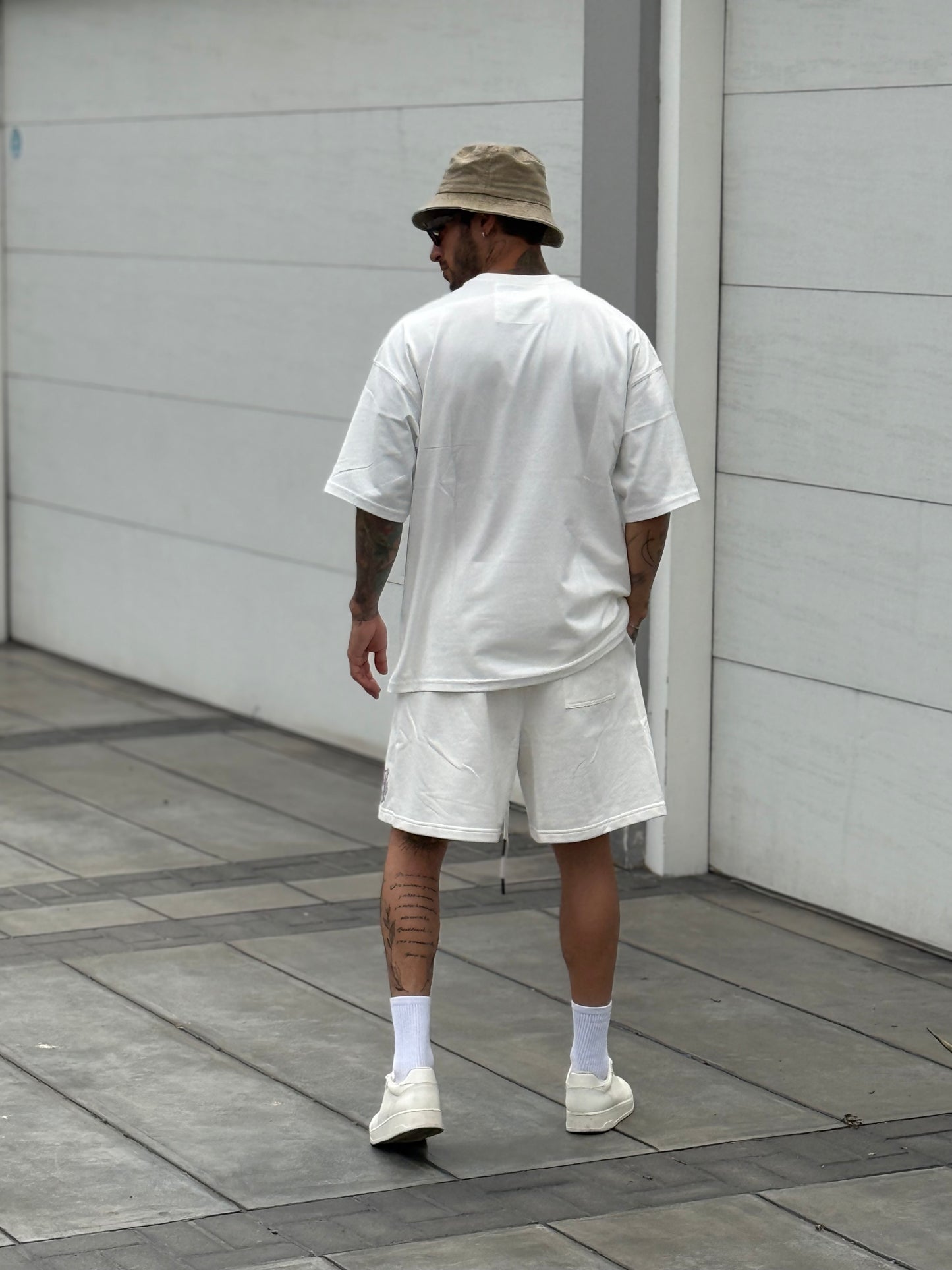 Pack short + polo Hueso