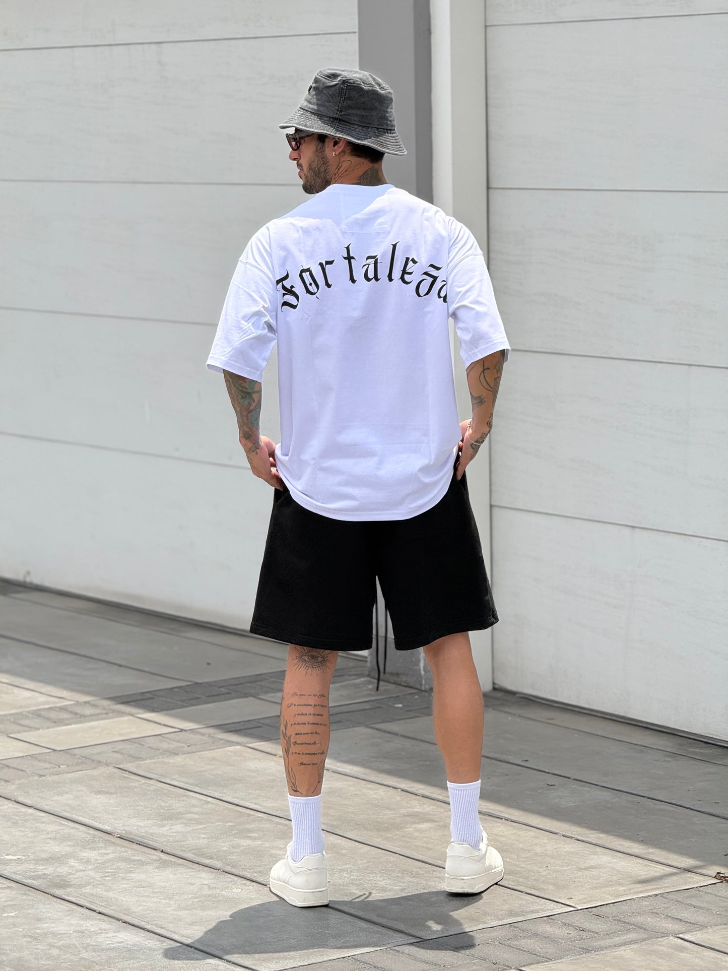 Polo oversize - Fortaleza blanco