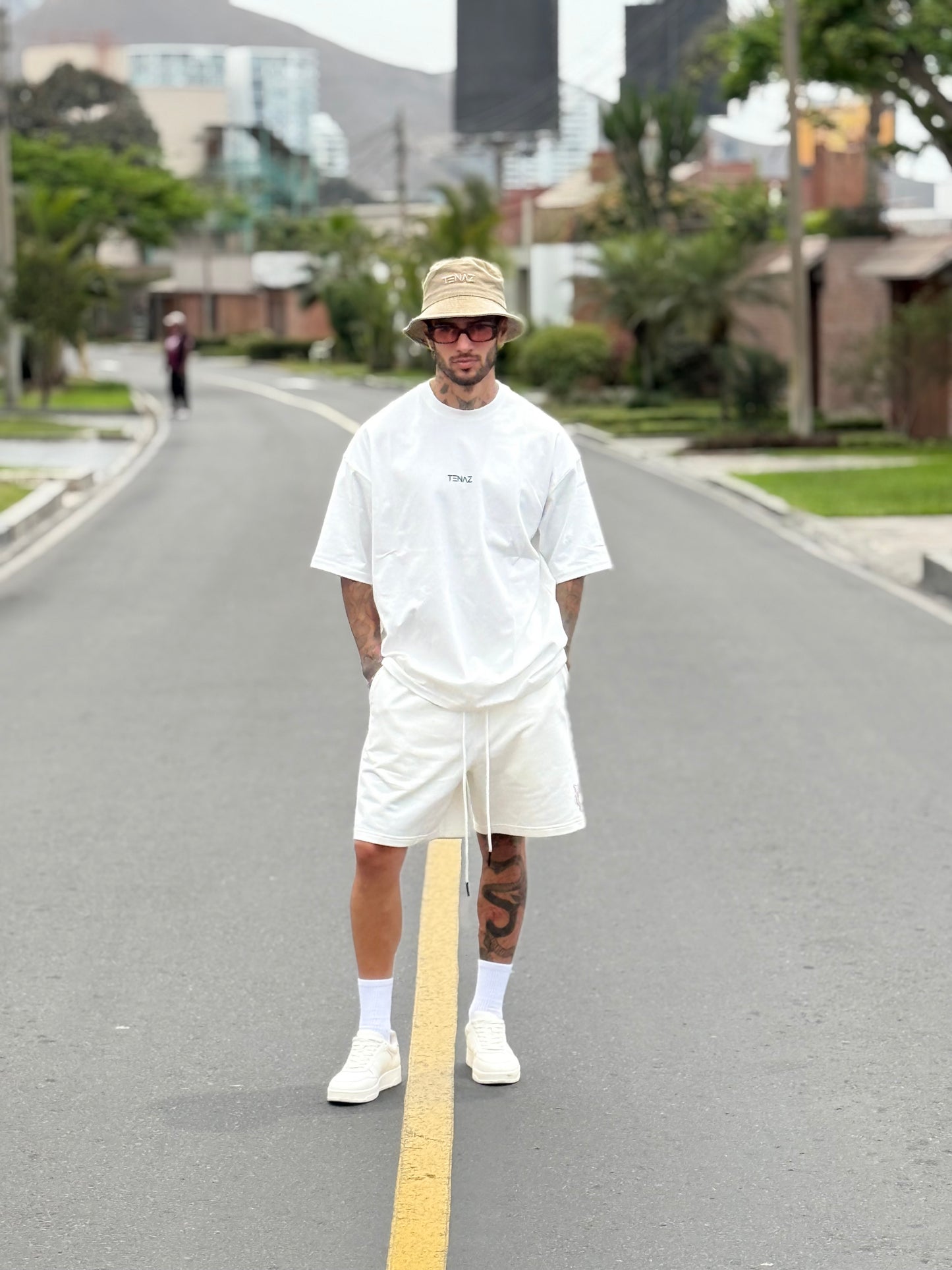 Pack short + polo Hueso