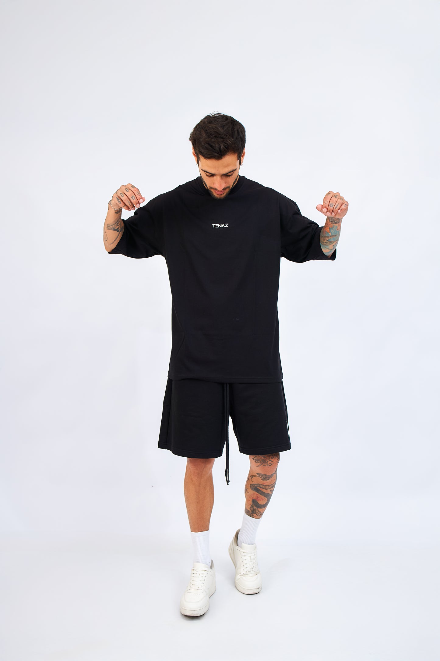 Polo oversize - Fortaleza negro