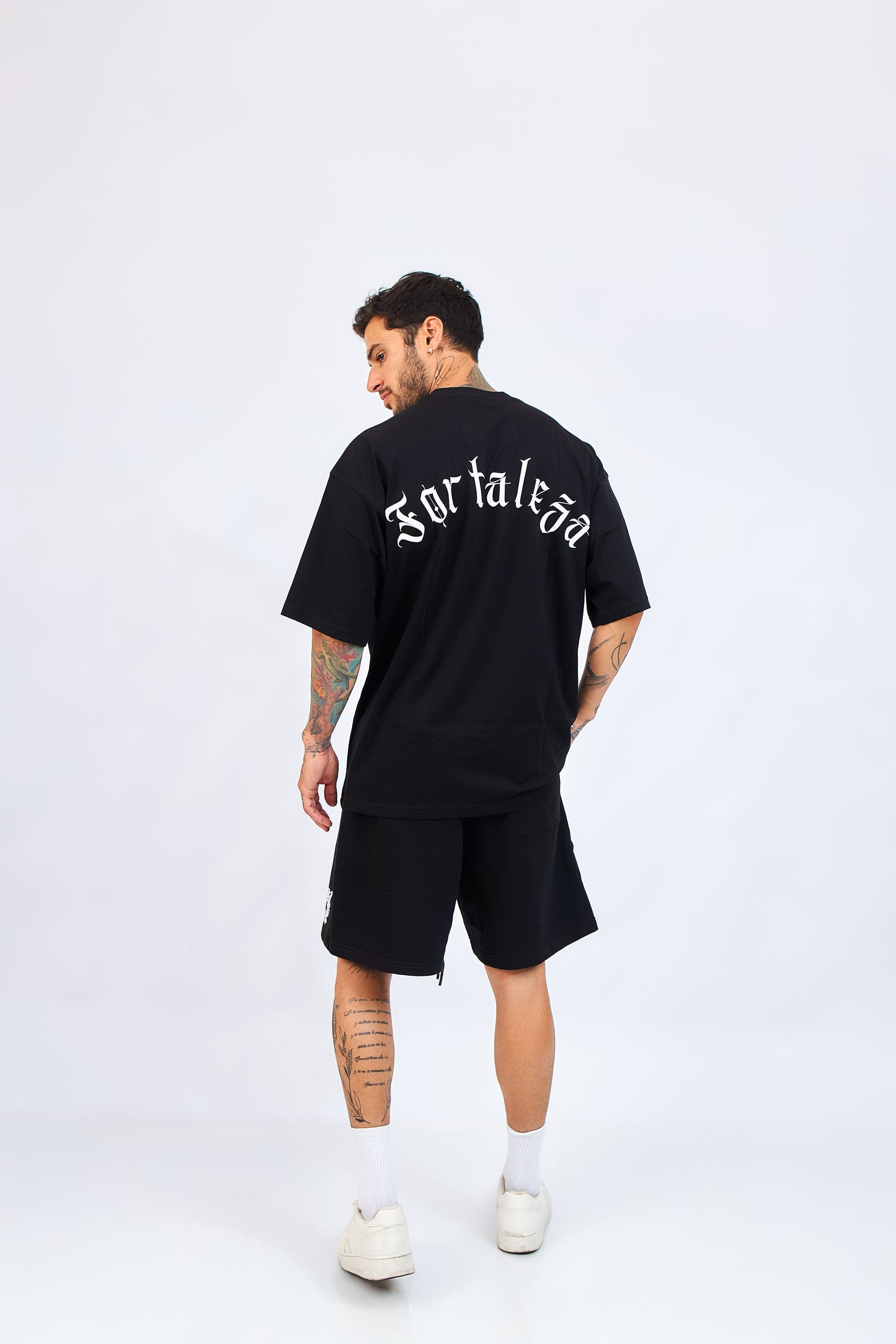 Polo oversize - Fortaleza negro