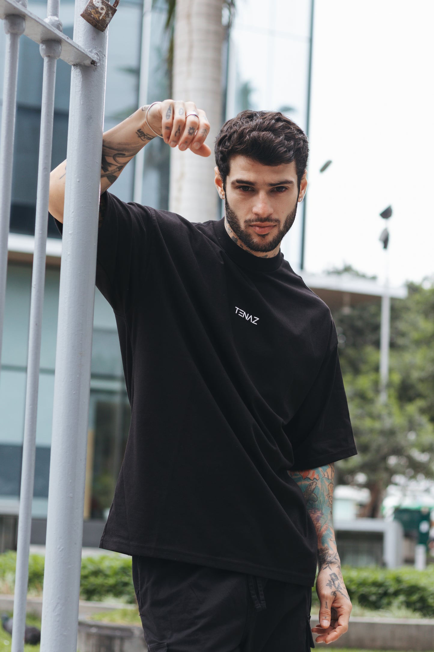 Polo Oversize - Gratitud Negro