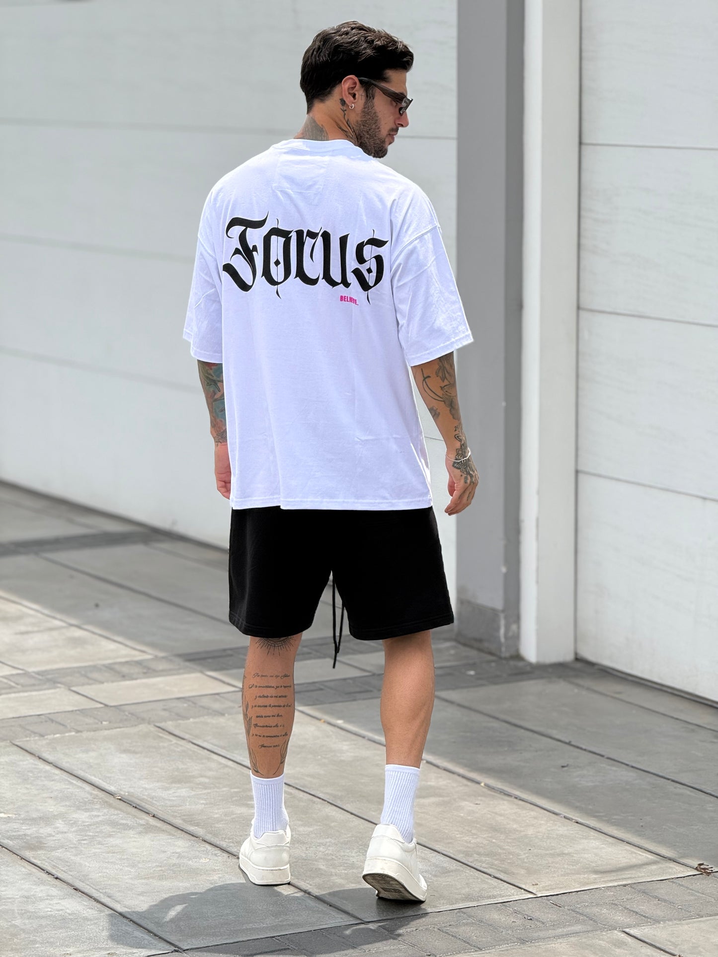 Polo oversize - Focus blanco