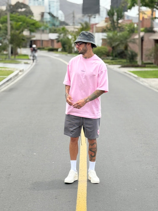 Polo Oversize - Clasic Rosado