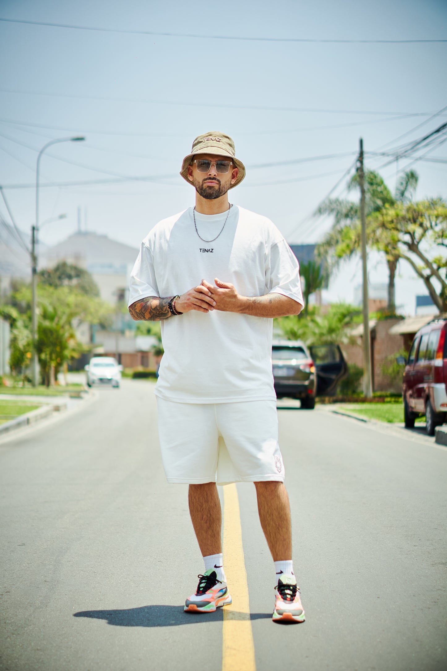 Pack short + polo Hueso