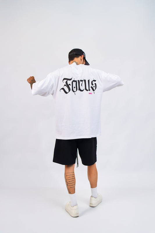 Polo oversize - Focus blanco