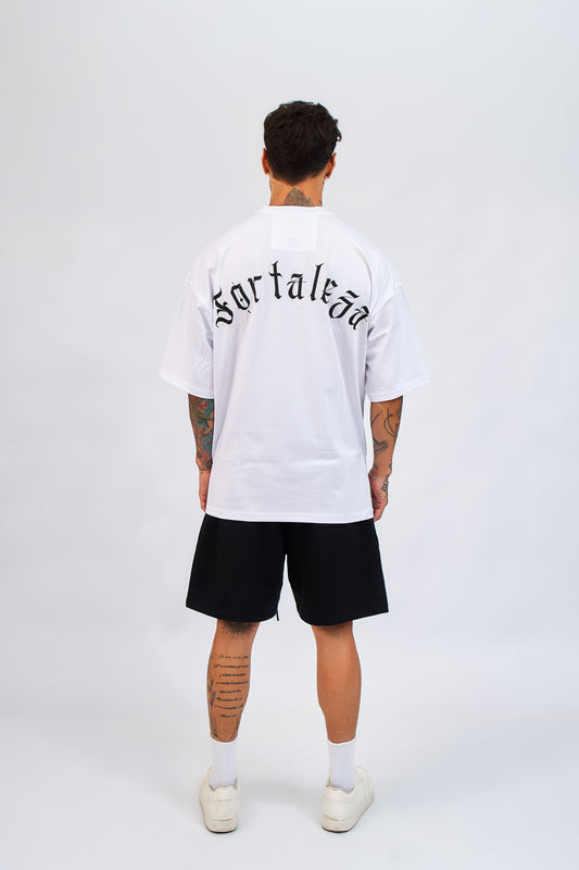 Polo oversize - Fortaleza blanco