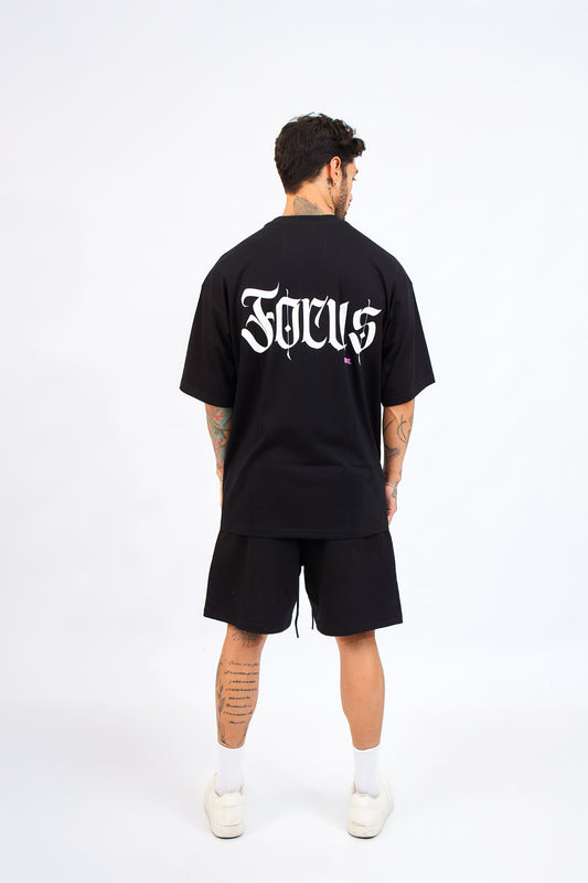 Polo oversize - Focus negro