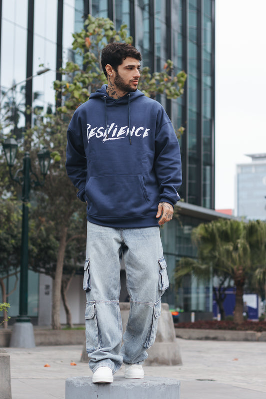 Polera Oversize - Resilience Azul