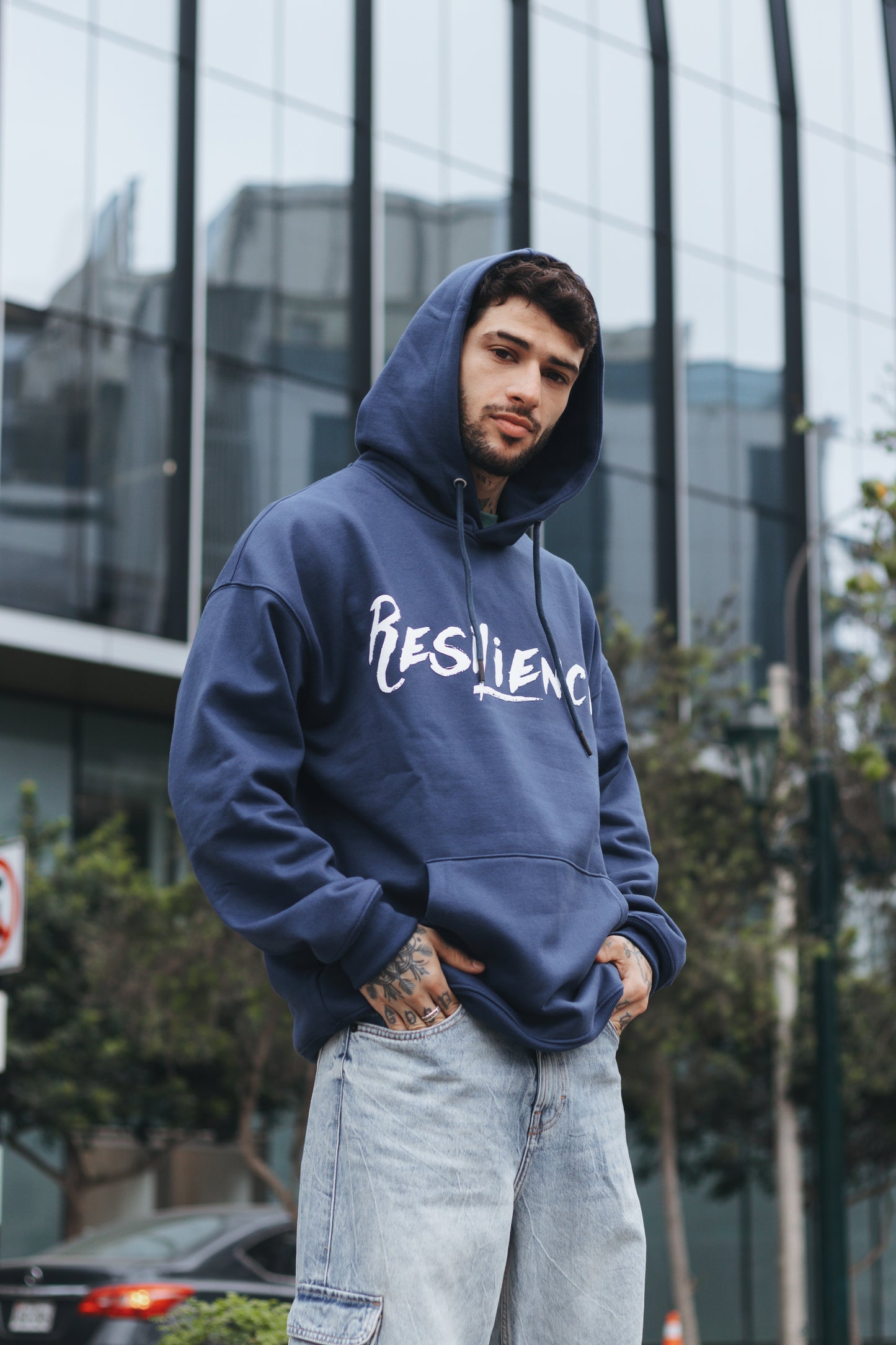 Polera Oversize - Resilience Azul