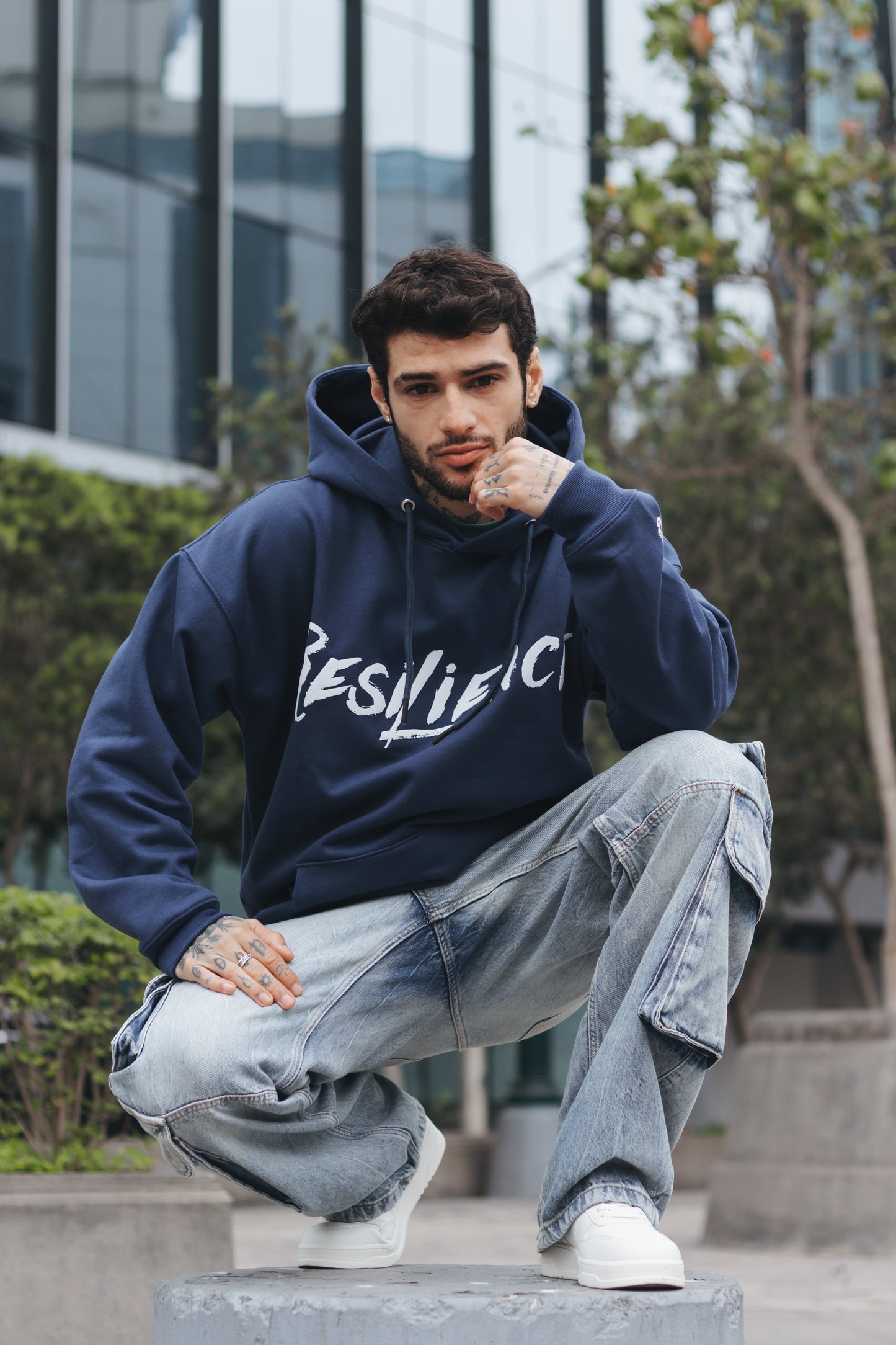 Polera Oversize - Resilience Azul